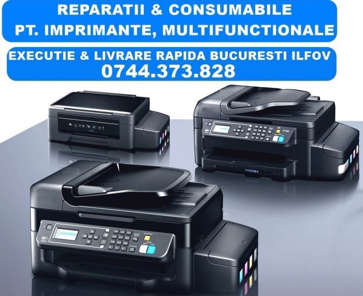 Reparatii imprimante ecotank din fabrica Epson Canon Brother HP rapid Bucuresti si Ilfov.