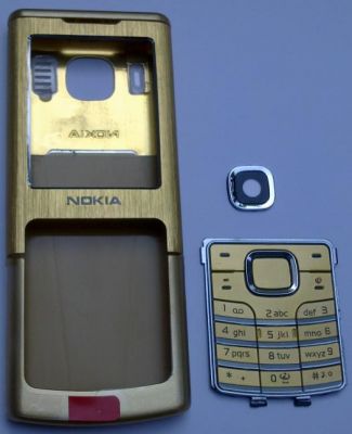 Carcasa Nokia 6500 Classic GOLD ( AURIE ) ORIGINALA COMPLETA SIGILATA
