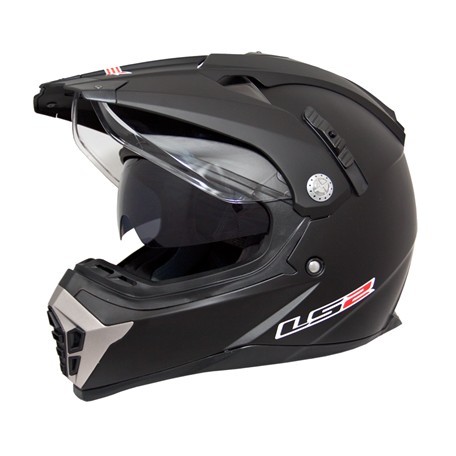 Casti LS2 MX455 ENDURO MATT BLACK WITH SUNVISOR (DV) M