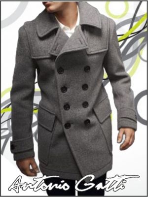 Palton Barbatesc Gatti Star Fit B113 Gri