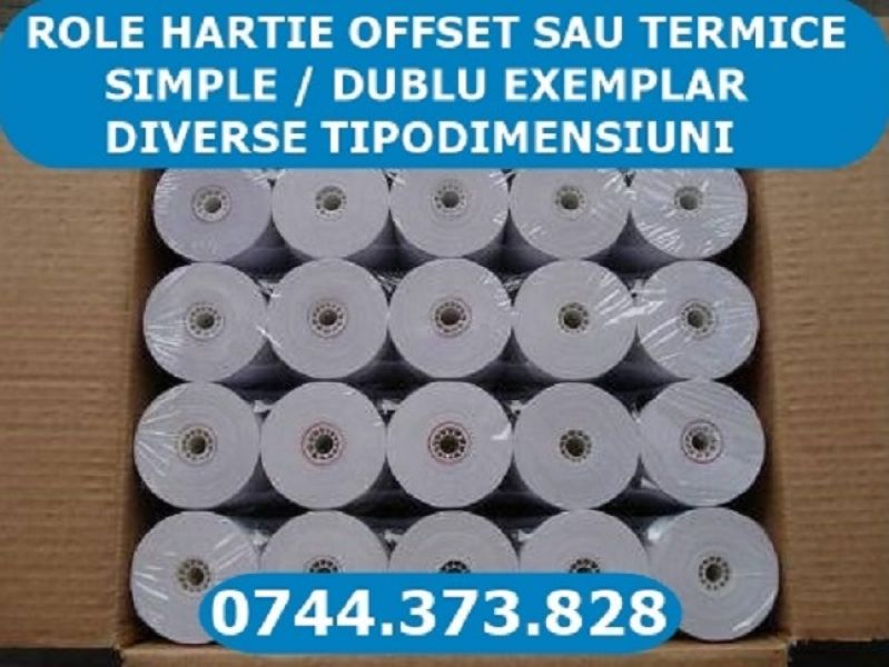 Role hartie terminal POS, terminal plata, Horeca, bon comanda, POS