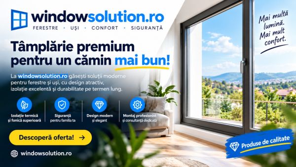 Window Solution – Termopane, Ferestre și Uși PVC, Tâmplărie Aluminiu