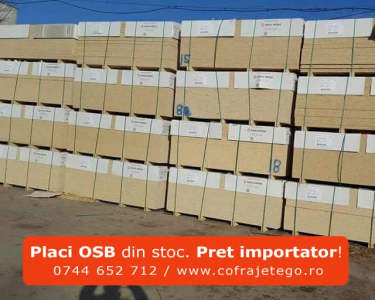 Placi OSB din stoc. Pret importator direct 