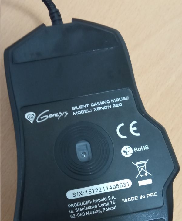 Vand Mouse Gaming Genesis Xenon 220 cu fir mufa USB