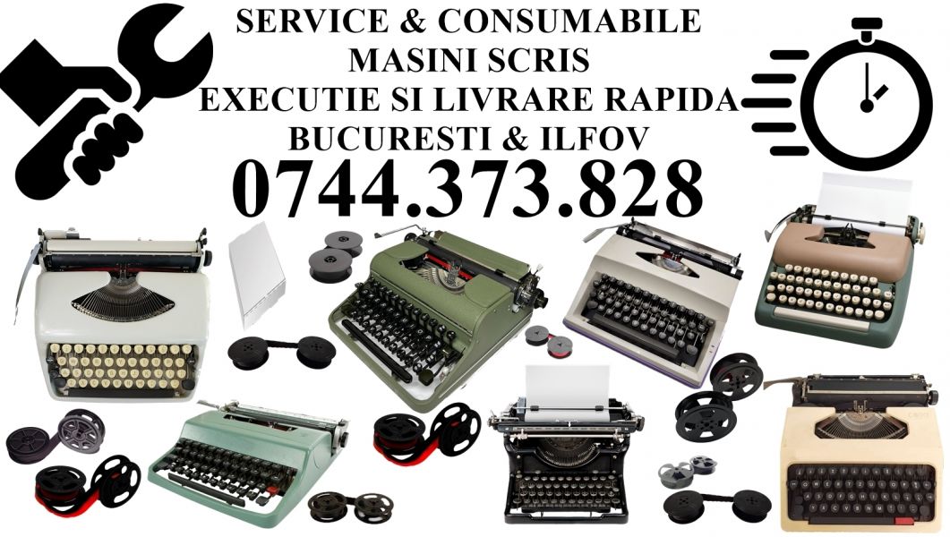 Service masini de scris cu livrare role in Bucuresti si Ilfov !.
