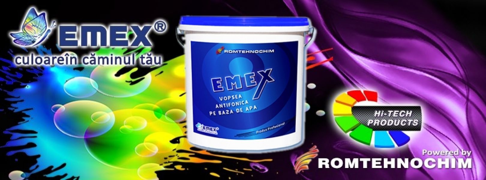Vopsea Antifonica Insonorizanta EMEX - 15.10  Ron/Kg  Gri