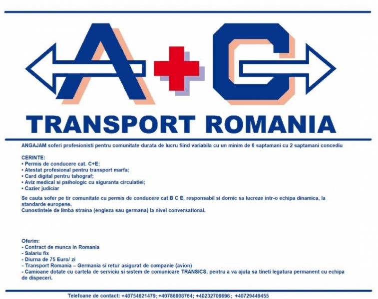Soferi profesionisti PE COMUNITATE