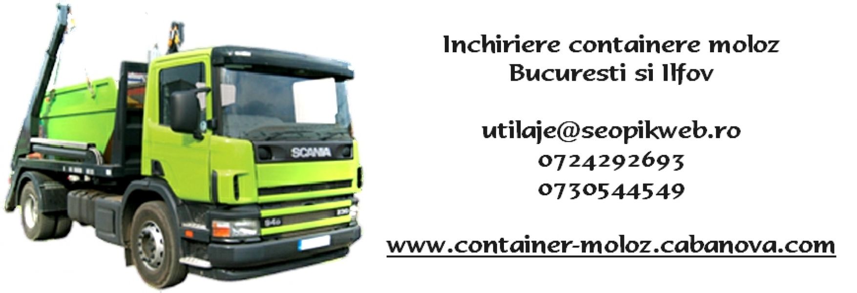 Inchiriere containere moloz Bucuresti si Ilfov
