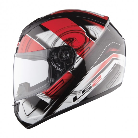 Casti LS2 FF351 ACTION WHITE RED