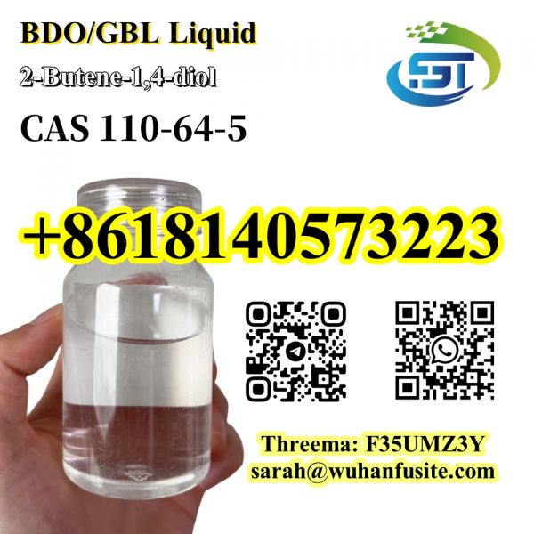 100% Safe Delivery CAS 110-64-5 BDO Liquid 2-Butene-1,4-diol C4H8O2 in Stock