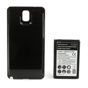 Baterie extinsa Note 3 + capac spate, 6800 mAh, Negru