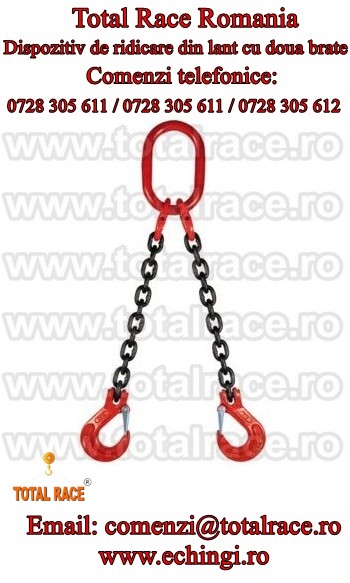 Sistem de ridicare 2 brate cu carlige rotative