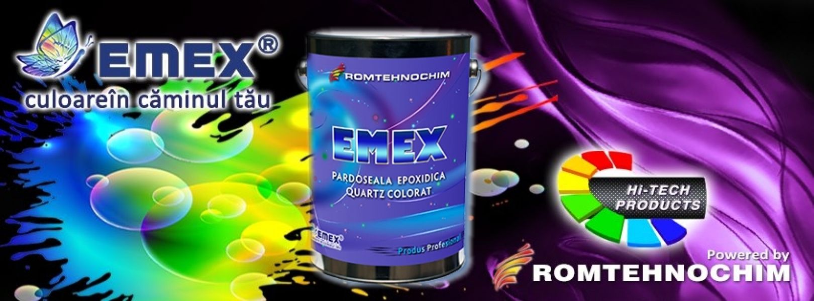 Pardoseala Epoxidica Decorativa cu Cuartz Colorat EMEX QUARTZ - 18.60  Ron/Kg