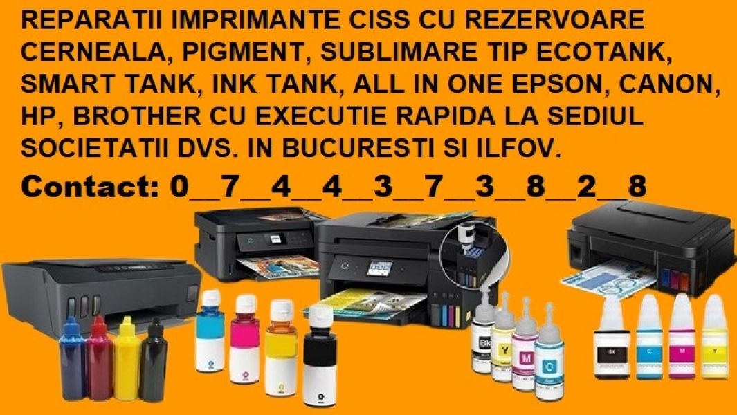 Reparații imprimante si multifunctionale corporate in Bucuresti si Ilfov.