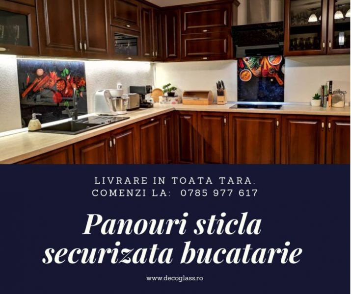 Producator sticla bucatarie, sticla printata in Bucuresti 