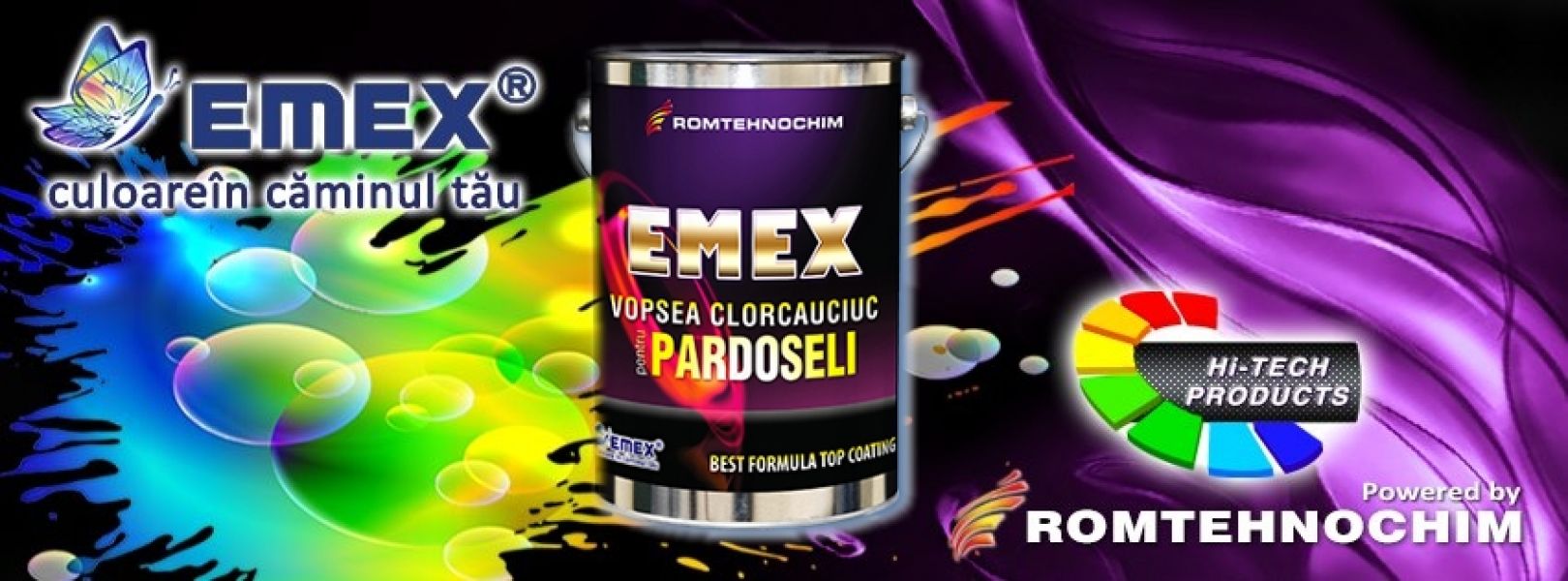 Vopsea Clorcauciuc pentru Pardoseli si Trafic EMEX - 23  Ron/Kg  Gri