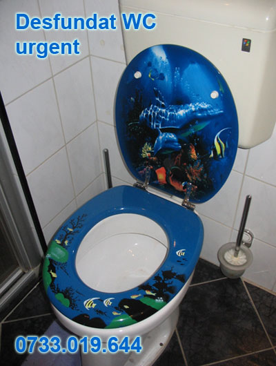 Desfundare vas WC