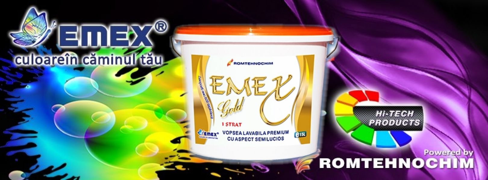 Vopsea Lavabila Premium 'Emex Gold'
