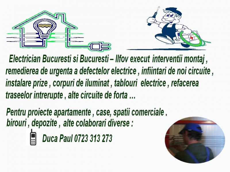 Electrician Bucuresti , Aici !