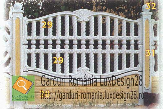 Gard beton casa si gradina, oferta de pret