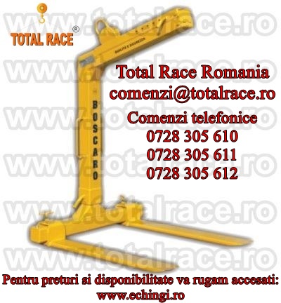 Furci macara cu sistem de echilibrare automata