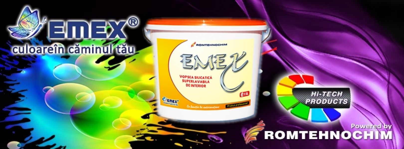 Vopsea Lavabila Silicatica Interior EMEX - 274.50  Ron/ Bidon 15 L
