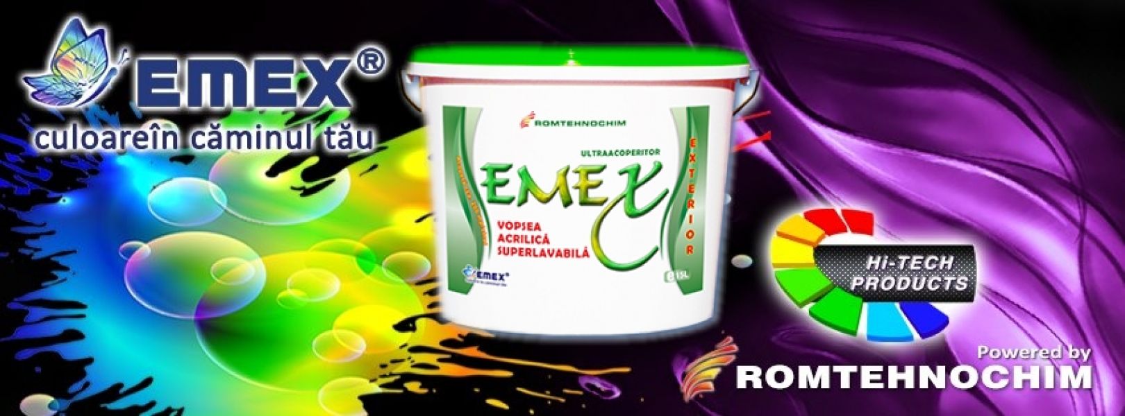 Vopsea Superlavabila Exterior EMEX - 184.50  Ron/ Bidon 15 L