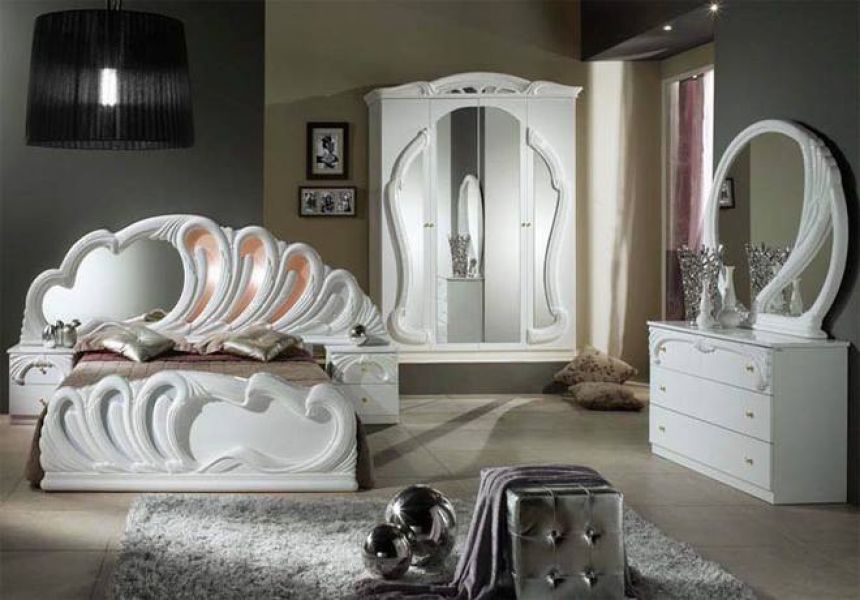 Vand dormitor Bianca White