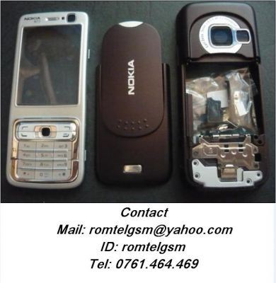 Carcasa Nokia N73 SILVER ( ARGINTIE ) ORIGINALA COMPLETA SIGILATA