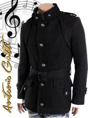 Palton Barbatesc Army Slim B107 Negru