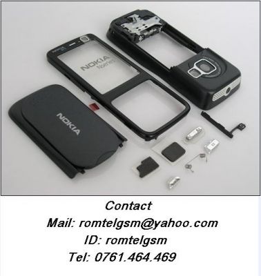 Carcasa Nokia N73 Black ( NEAGRA ) ORIGINALA COMPLETA SIGILATA