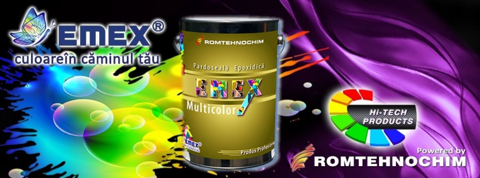 Pardoseala Epoxidica cu Plachete Colorate EMEX MULTICOLOR - 18.60  Ron/Kg  Gri