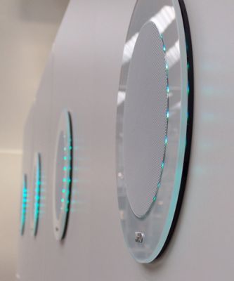 Vand difuzor stereo cu LED-uri