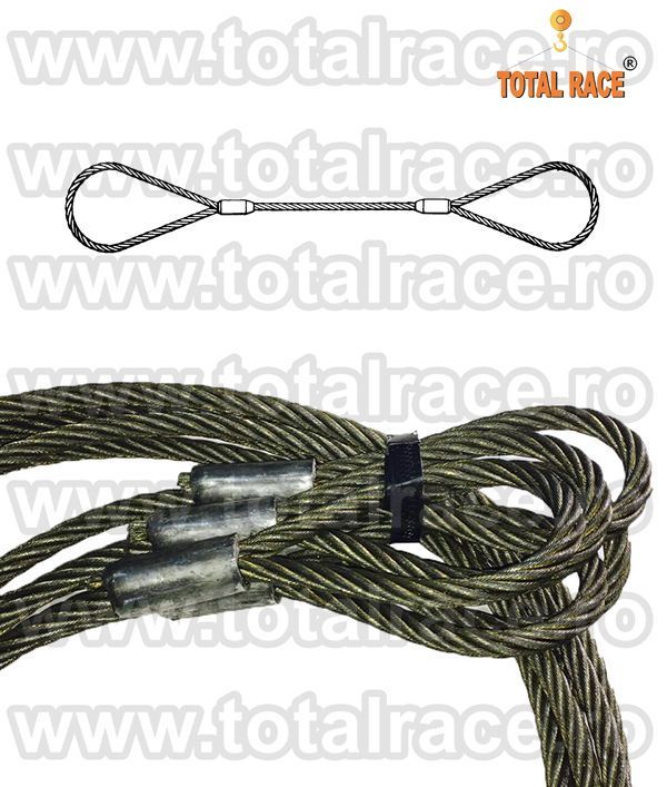  Cablu ridicare cu bucle pentru macara Total Race