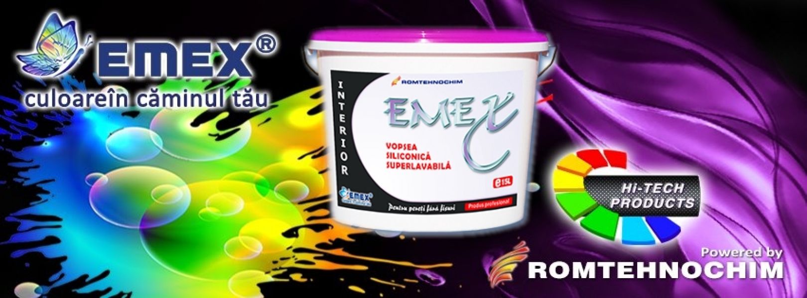Vopsea Lavabila Siliconica Interior EMEX - 254 Ron/ Bidon 15 L