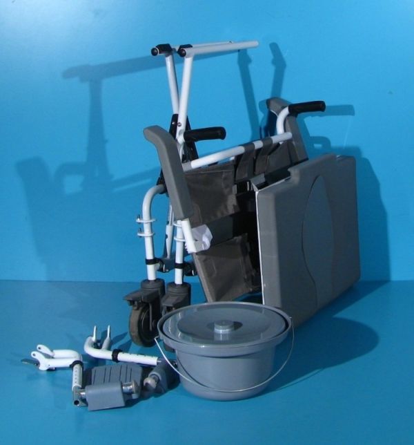 Scaun pliabil pentru WC si baie din aluminiu Drive