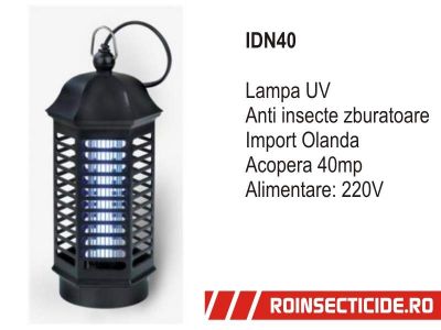 IDN40 lampa UV anti insecte tantari muste
