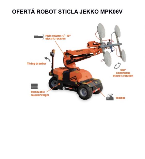 Robot montaj sticla Jekko 