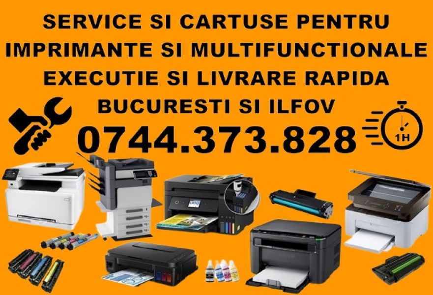 Reparatii si cartuse imprimante si multifunctionale in Glina Ilfov.