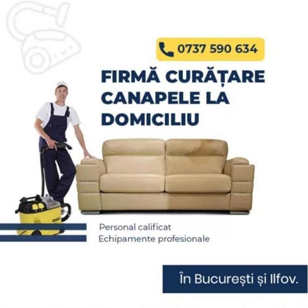 Curatare profesionala pentru canapele si saltele la domiciliu