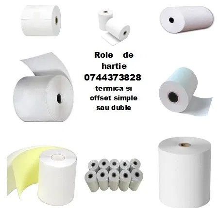 Role hartie bonuri pos-uri de sectie in restaurante, baruri si cafenele, marketuri, magazine.