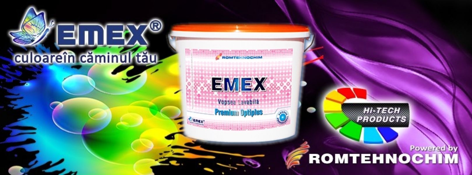 Vopsea Lavabila Premium EMEX OPTIPLUS - 129 Ron / Bidon 15 L
