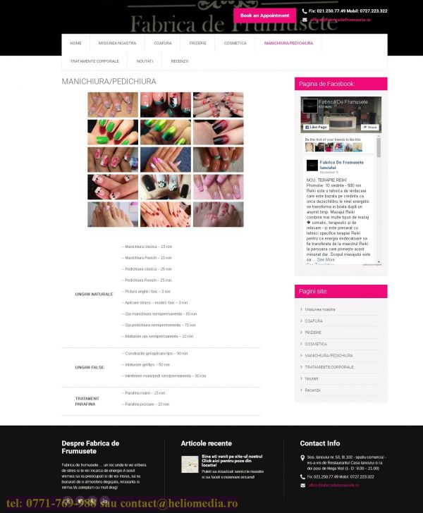 Creare site ( pagina internet, creare site web ) de la 1.5 euro la heliomedia.ro