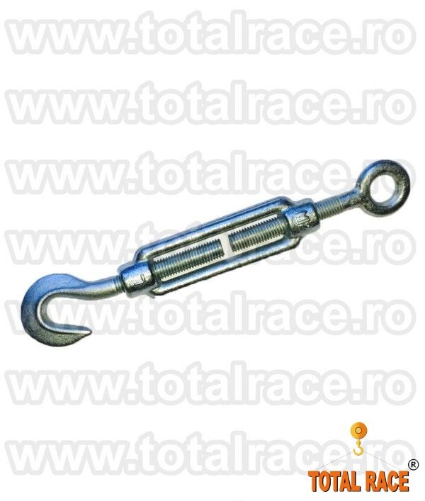 Intinzatoare cablu cu un ochi de prindere si un carlig  Total Race
