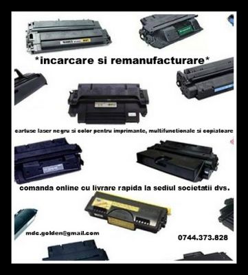 Incarcare cartuse laser monocrom si color