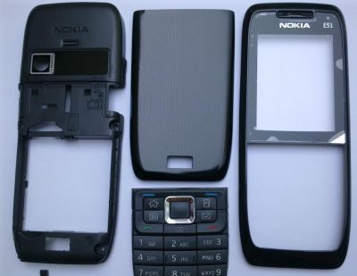 Carcasa Nokia E51 Black ( NEAGRA ) ORIGINALA COMPLETA SIGILATA