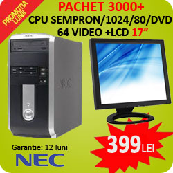 Calculator + Monitor LCD 17 inch la 399 lei