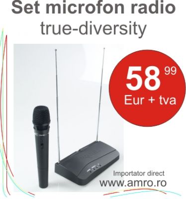  Vand kit radiomocrofon VHF, cu microfon de mana