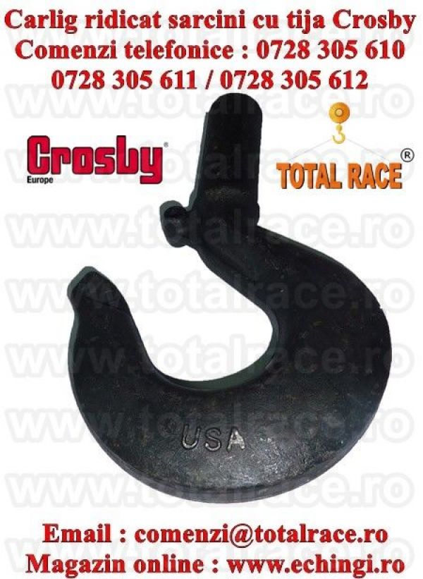 Carlig cu tija ridicare macara Crosby 