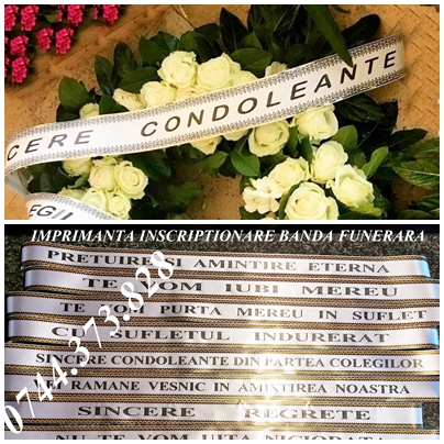 Imprimanta scriere banda funerara      